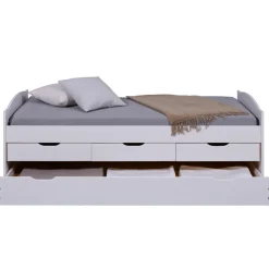 3S. x Home Lit en Pin Massif 90x190 ULLI Blanc Sale