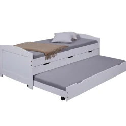 3S. x Home Lit en Pin Massif 90x190 ULLI Blanc Sale