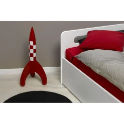 3S. x Home Lit gigogne 90x190 cm avec sommier FEROE Blanc