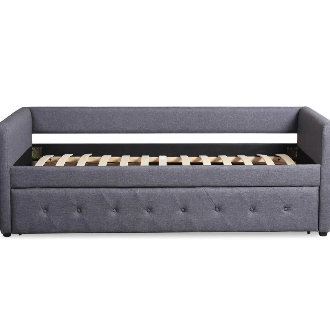 3S. x Home Lit simple gigogne Garry Tissu Gris Foncé New