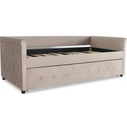 3S. x Home Lit simple gigogne Garry Velours Taupe