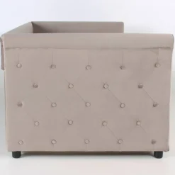 3S. x Home Lit simple gigogne Garry Velours Taupe