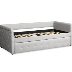 3S. x Home Lit simple gigogne Garry Tissu Beige grisé Hot