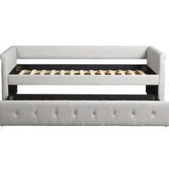 3S. x Home Lit simple gigogne Garry Tissu Beige grisé Hot