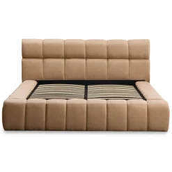3S. x Home Lit-coffre complet avec rebords matelassés Tissu Beige Challow Sale