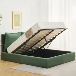 3S. x Home Lit-coffre Coussino sommier relevable Velours Clearance