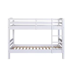 3S. x Home Lits superposés Sécables Blanc en Pin massif ADLEI New