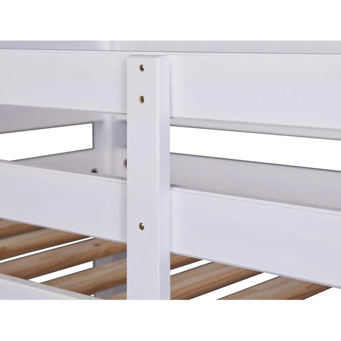 3S. x Home Lits superposés Sécables Blanc en Pin massif ADLEI New