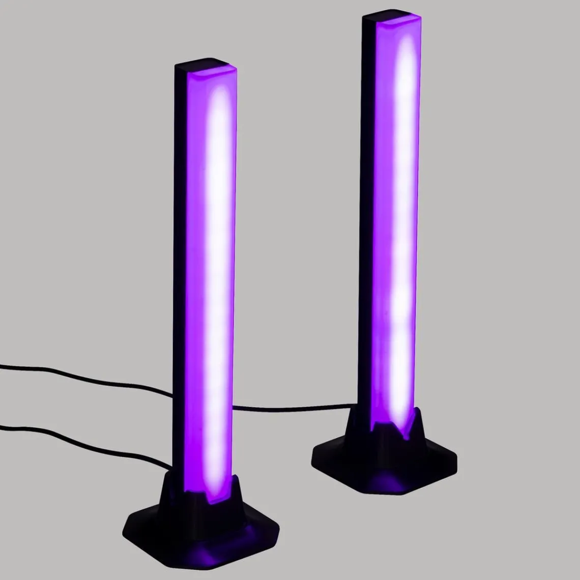 3S. x Home Lot de 2 barres lumineuses - Noir Sale