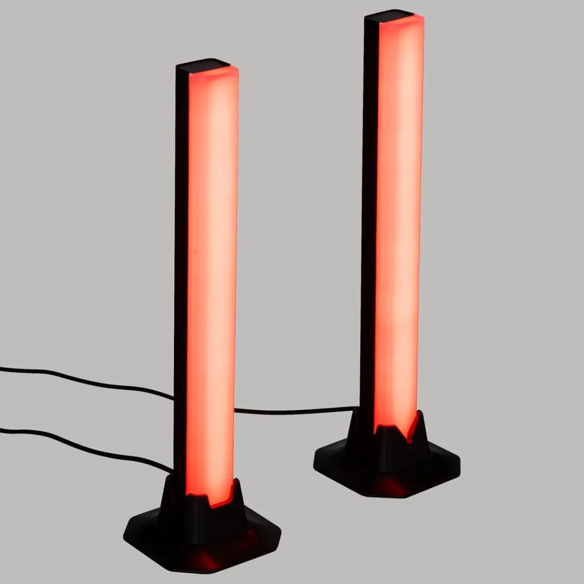 3S. x Home Lot de 2 barres lumineuses - Noir Sale
