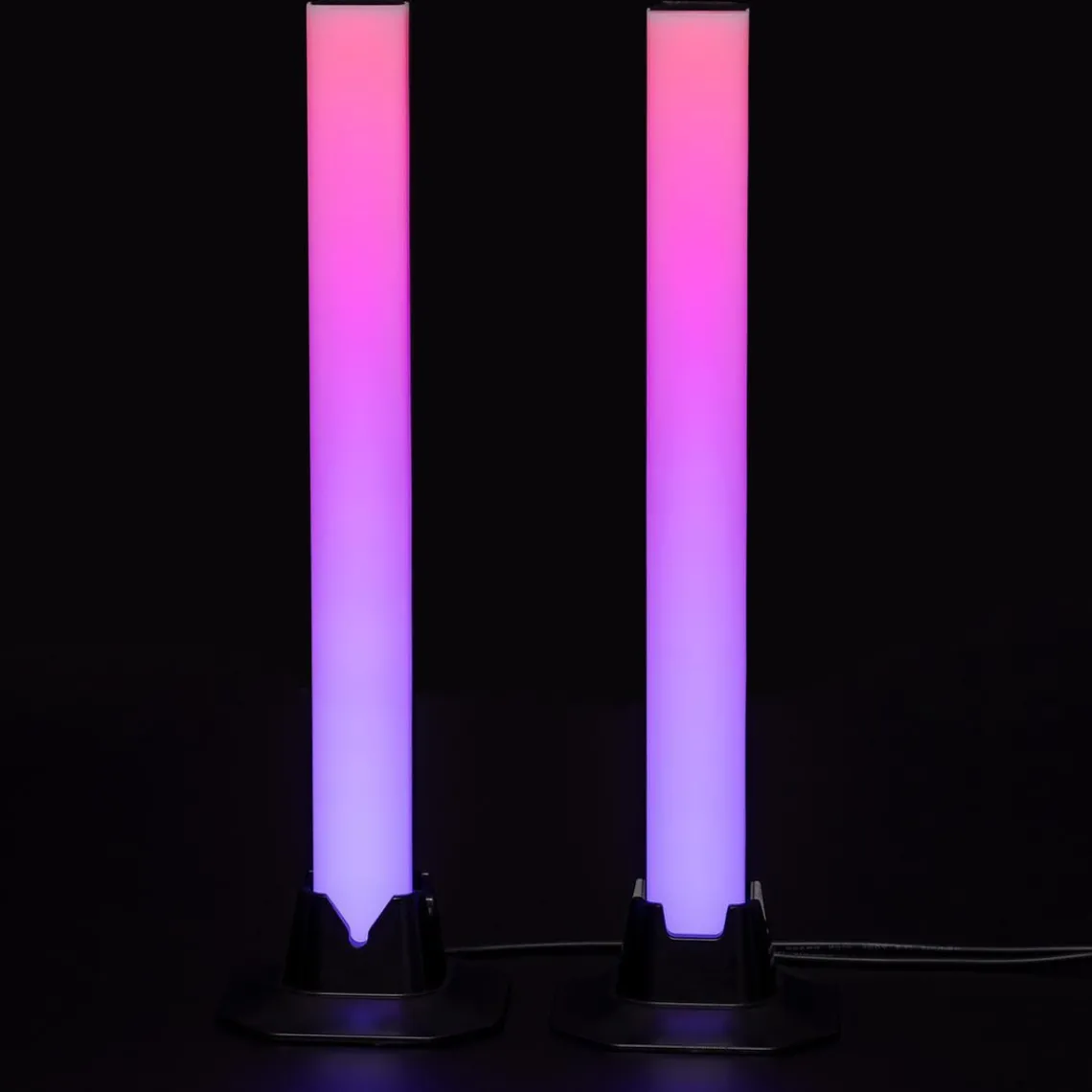 3S. x Home Lot de 2 barres lumineuses - Noir Sale
