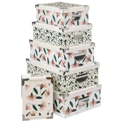 3S. x Home lot de 6 boites Blanc