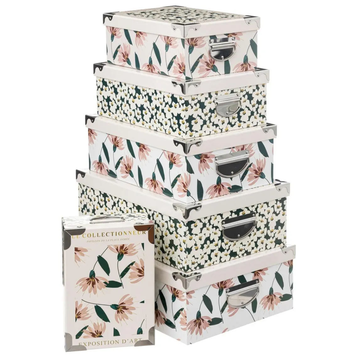 3S. x Home lot de 6 boites Blanc