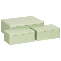3S. x Home Lot de 3 boîtes Deskolor clair Vert New