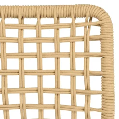 Macabane Lot de 2 chaises de jardin en cordage tressé beige VIANNEY Clearance