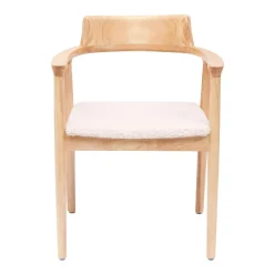 Nordlys Lot de 2 Chaises de Salle a Manger Scandinave en Bois Massif CORDOBA - Blanc Discount