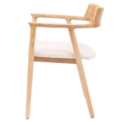 Nordlys Lot de 2 Chaises de Salle a Manger Scandinave en Bois Massif CORDOBA - Blanc Discount