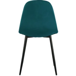 3S. x Home Lot de 4 chaises Gao Velours Vert Hot