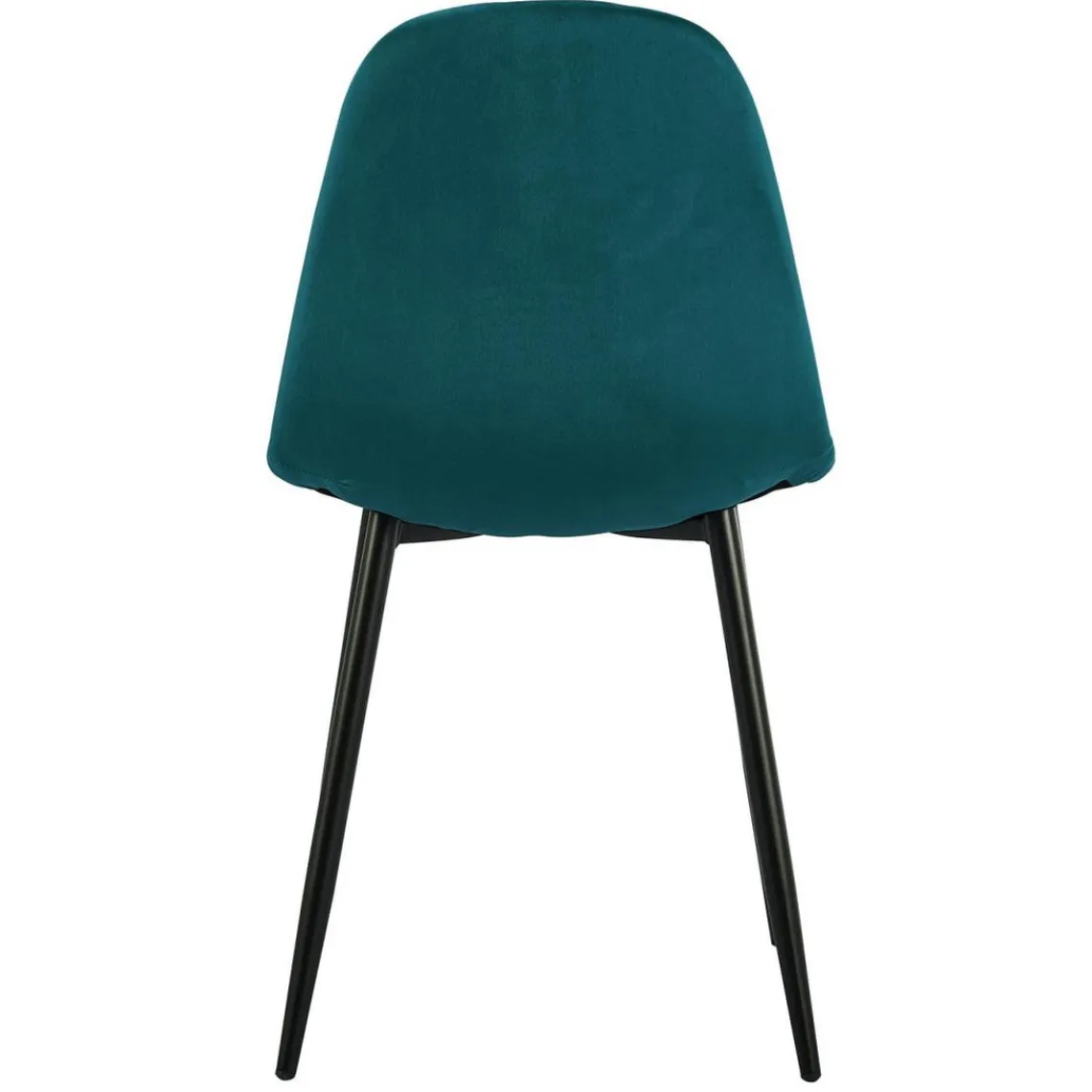 3S. x Home Lot de 4 chaises Gao Velours Vert Hot