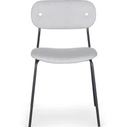 3S. x Home Lot de 4 chaises modernes Stellair Tissu Gris Discount