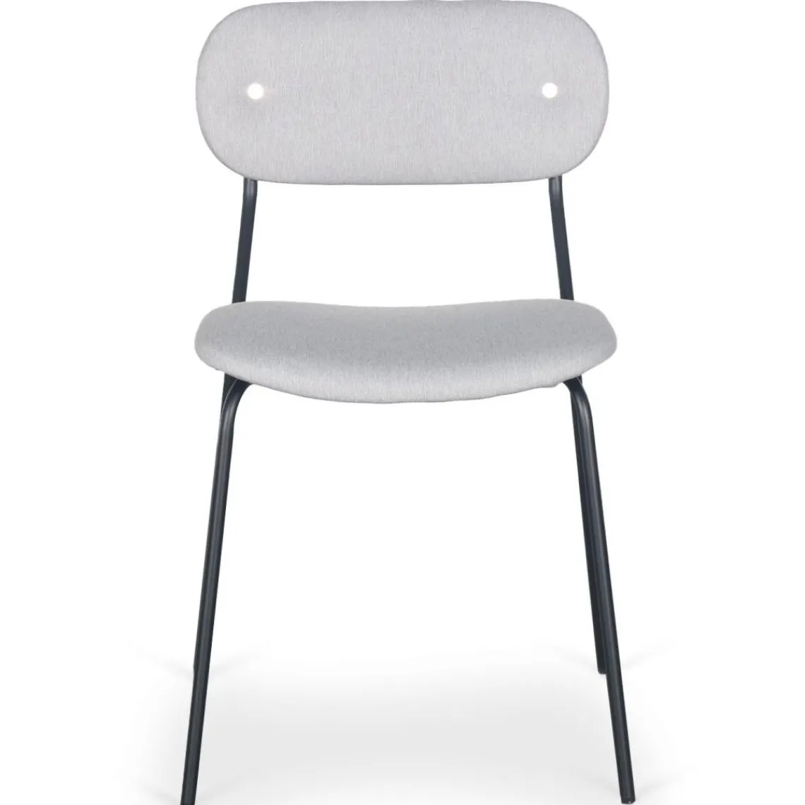 3S. x Home Lot de 4 chaises modernes Stellair Tissu Gris Discount