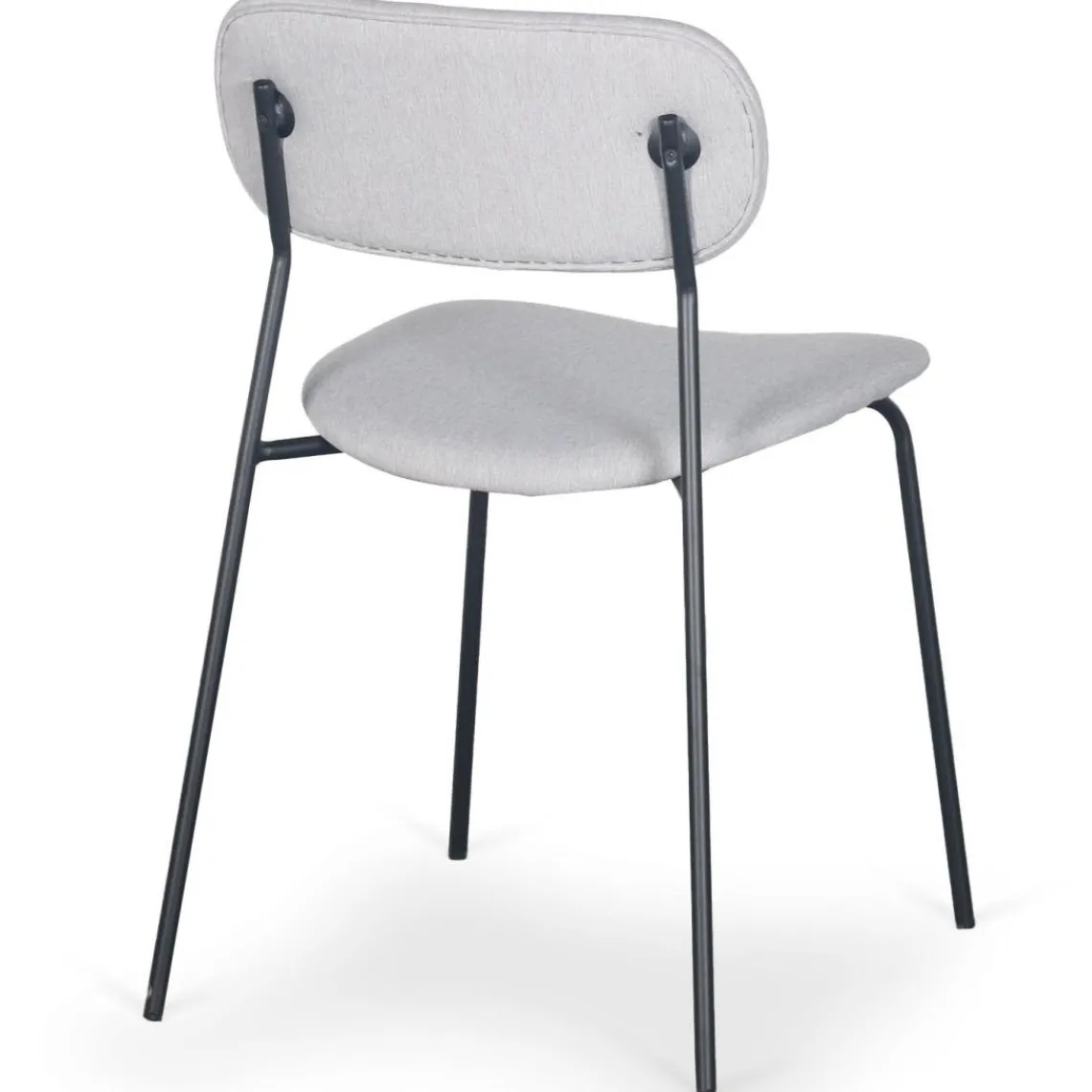 3S. x Home Lot de 4 chaises modernes Stellair Tissu Gris Discount