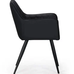3S. x Home Lot de 2 Chaises es KENT Noir Sale