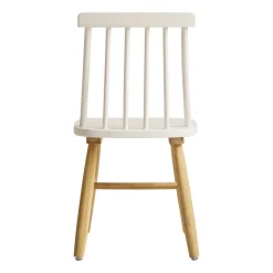 3S. x Home Lot de 2 chaises pour enfant NESNA design moderne et sa structure en bois massif blanc Outlet