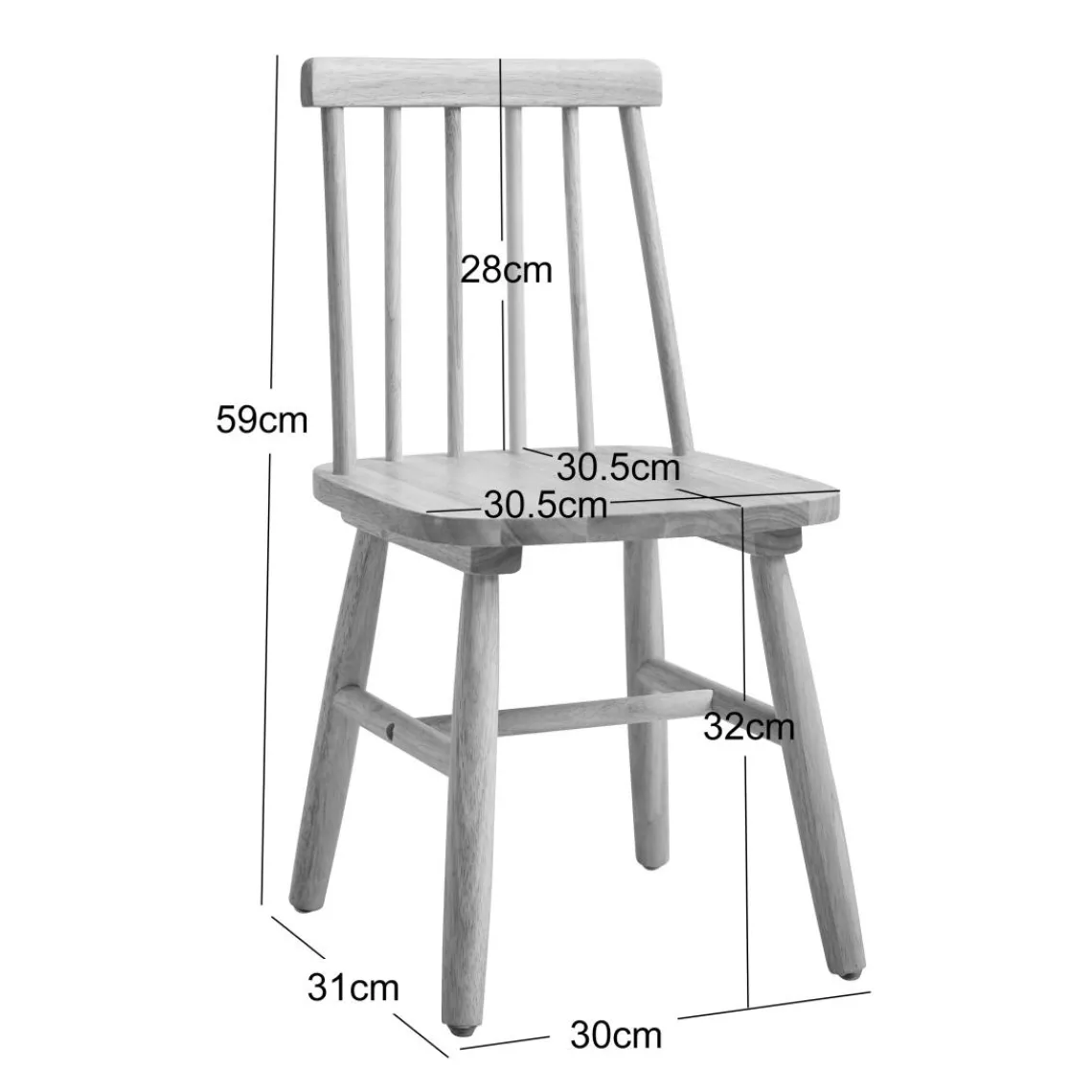 3S. x Home Lot de 2 chaises pour enfant NESNA design moderne et sa structure en bois massif Sale