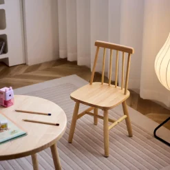 3S. x Home Lot de 2 chaises pour enfant NESNA design moderne et sa structure en bois massif Sale