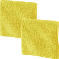 Becquet Lot de 2 Essuie-mains PRATIK carré coloré Lauréat jaune Outlet