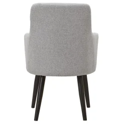 3S. x Home Lot de 2 Fauteuils Tissu LUDVIG Gris clair Online