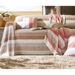 Becquet Lot de 2 housses de coussins TREPORT - Beige Hot