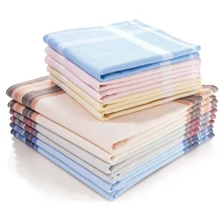 Becquet Lot de 12 mouchoirs Homme foncés Discount