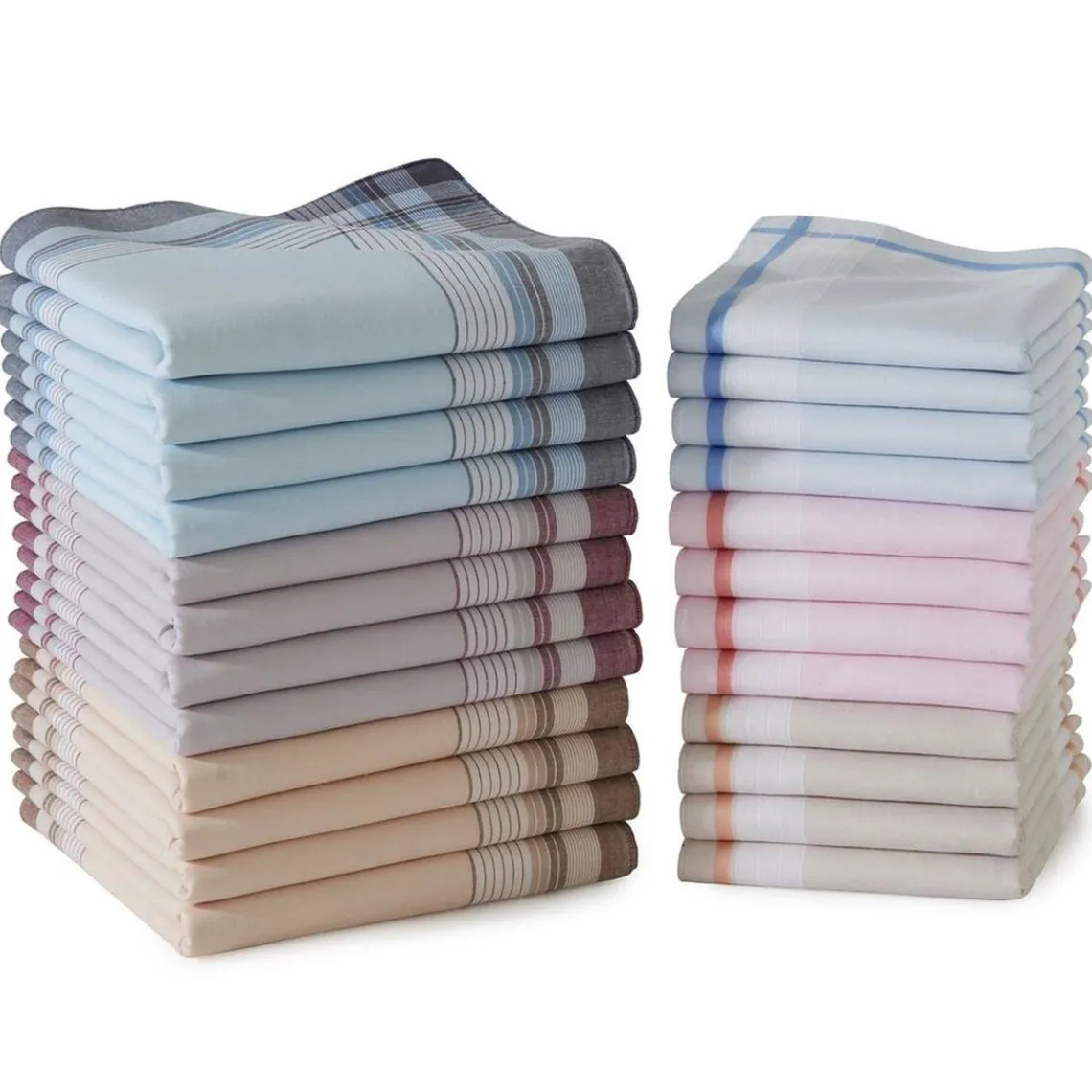 Becquet Lot de 12 mouchoirs Homme foncés Discount