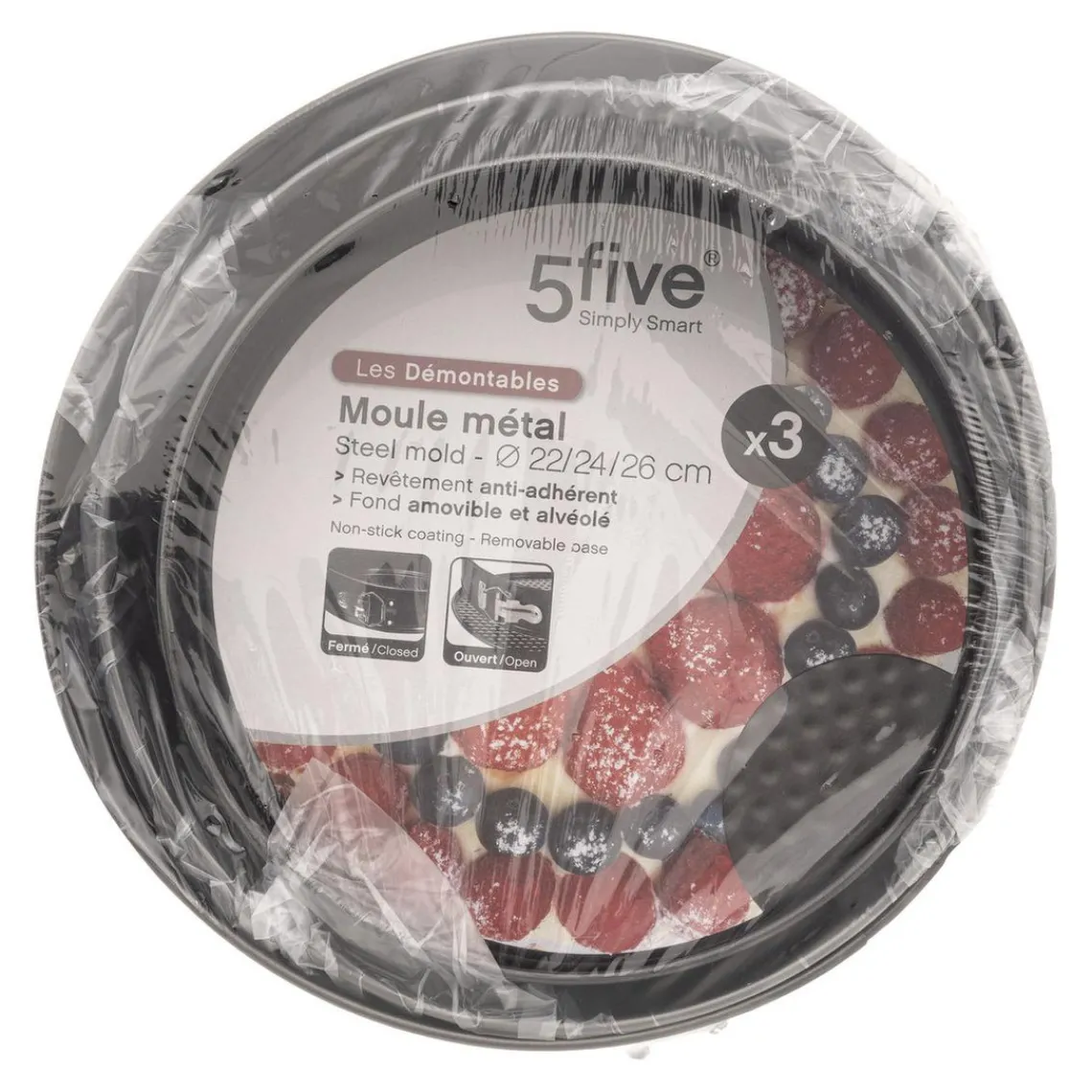 3S. x Home Lot de 3 moules démontables manquevoir Hot