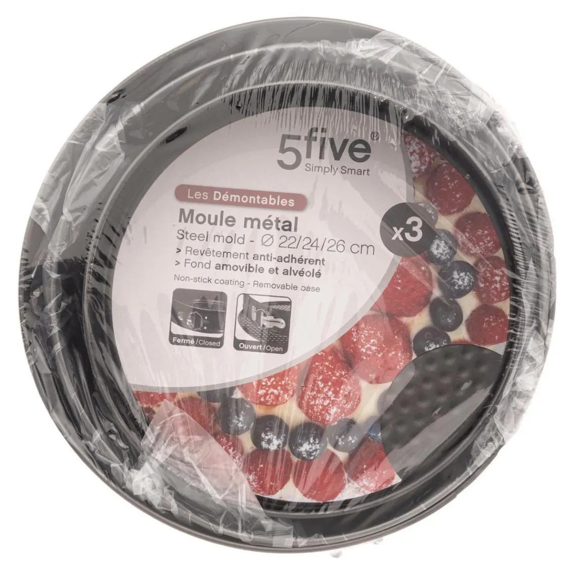 3S. x Home Lot de 3 moules démontables manquevoir Hot