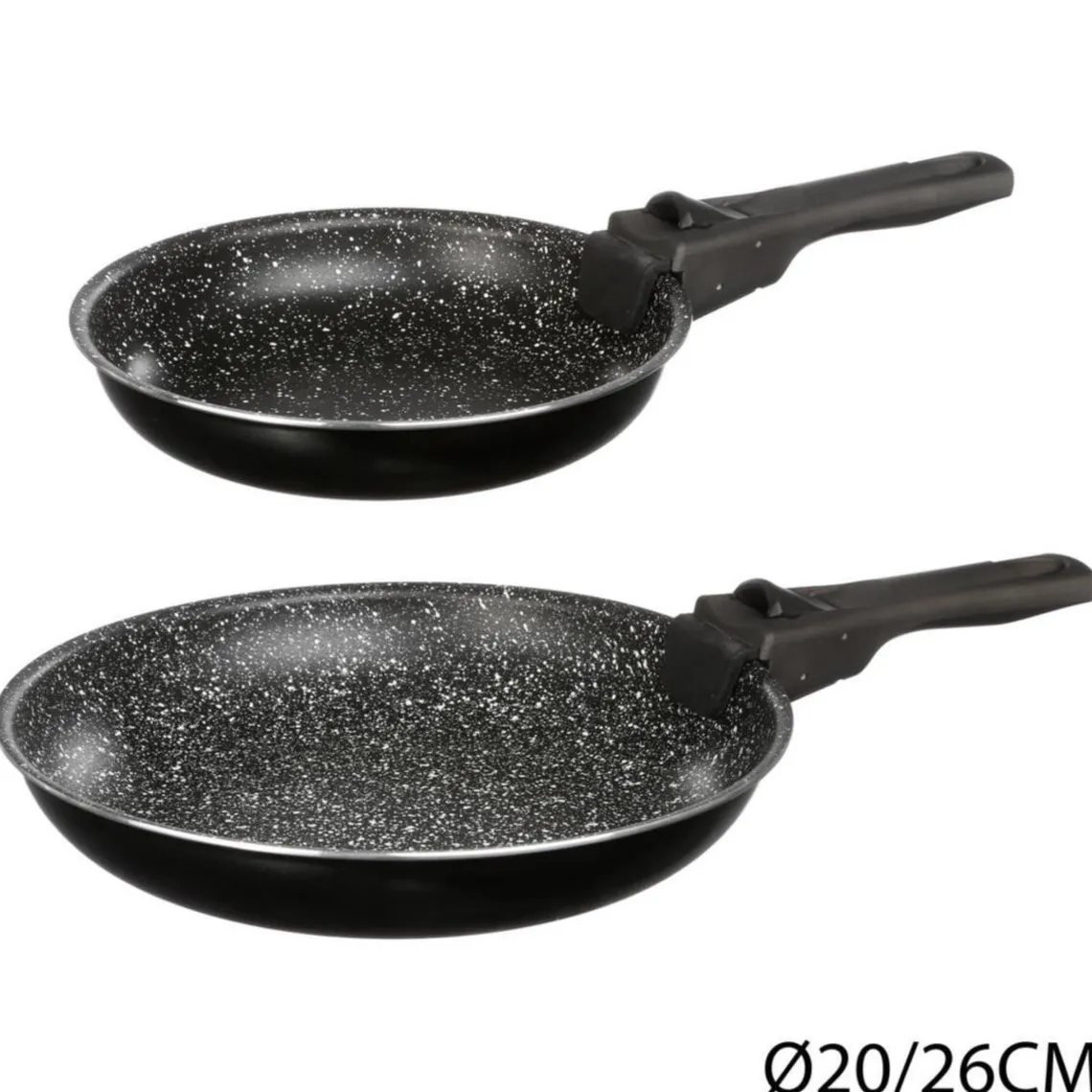 3S. x Home Lot de 2 poêles pierres et poignées Sale