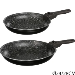 3S. x Home Lot de 2 poêles pierres et poignée D24et28 Online