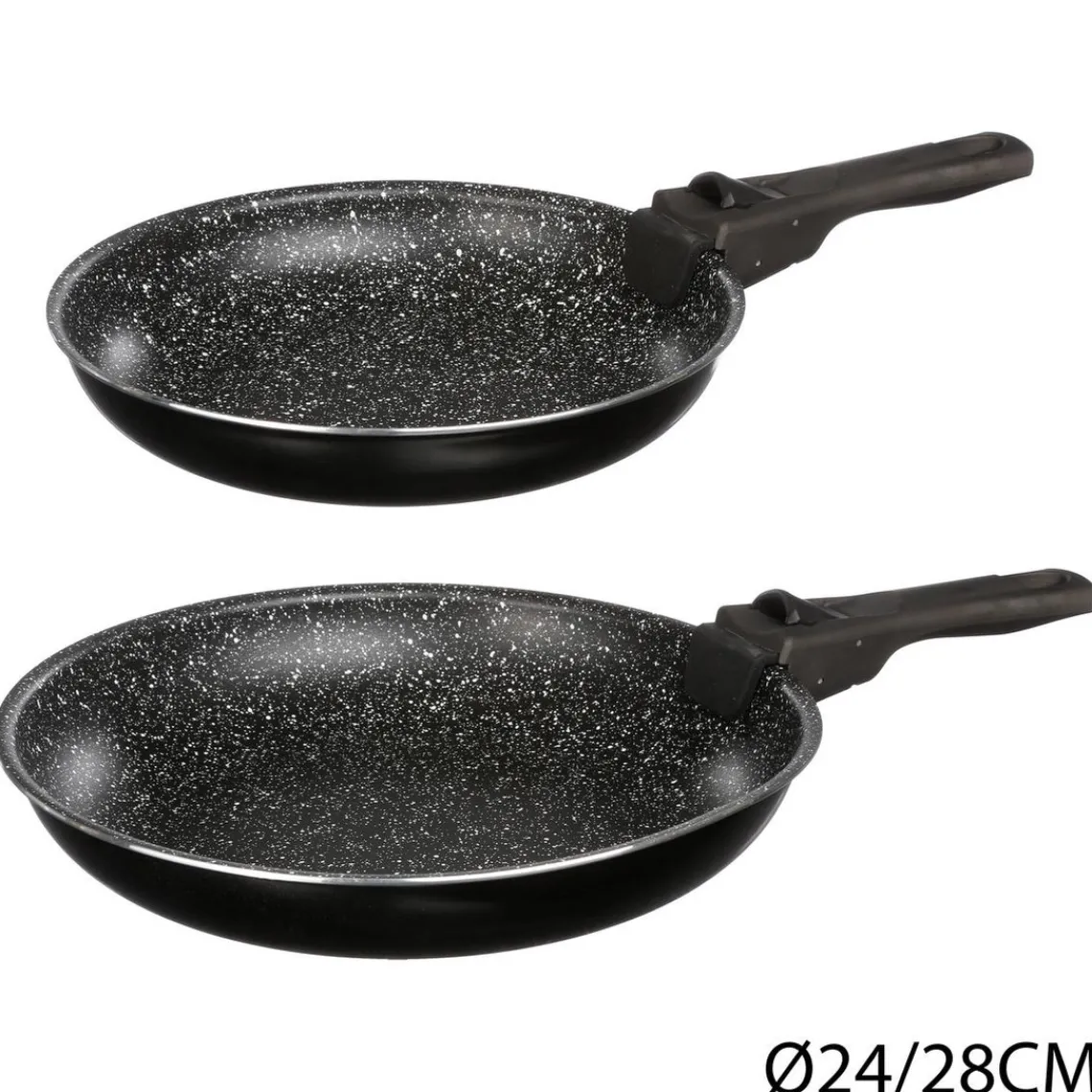 3S. x Home Lot de 2 poêles pierres et poignée D24et28 Online