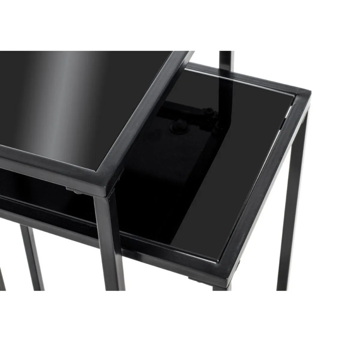 3S. x Home Lot de 2 porte plantes acier laqué noir Online