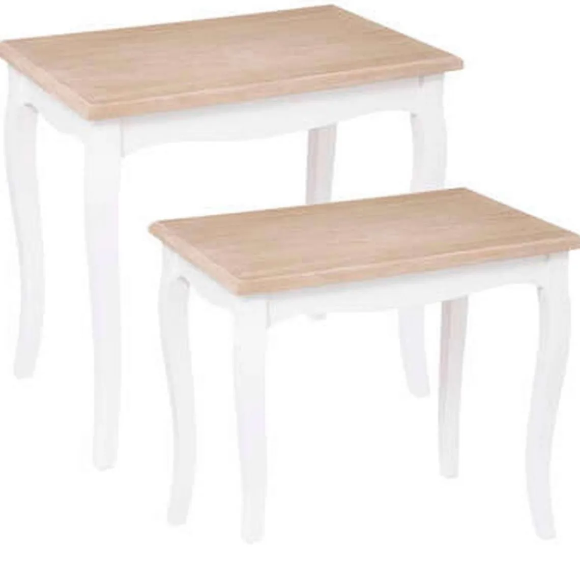 3S. x Home Lot de 2 Tables à Café Blanc Best