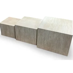 3S. x Home Lot de 3 tables basses Balkor Effet Travertin Beige Online