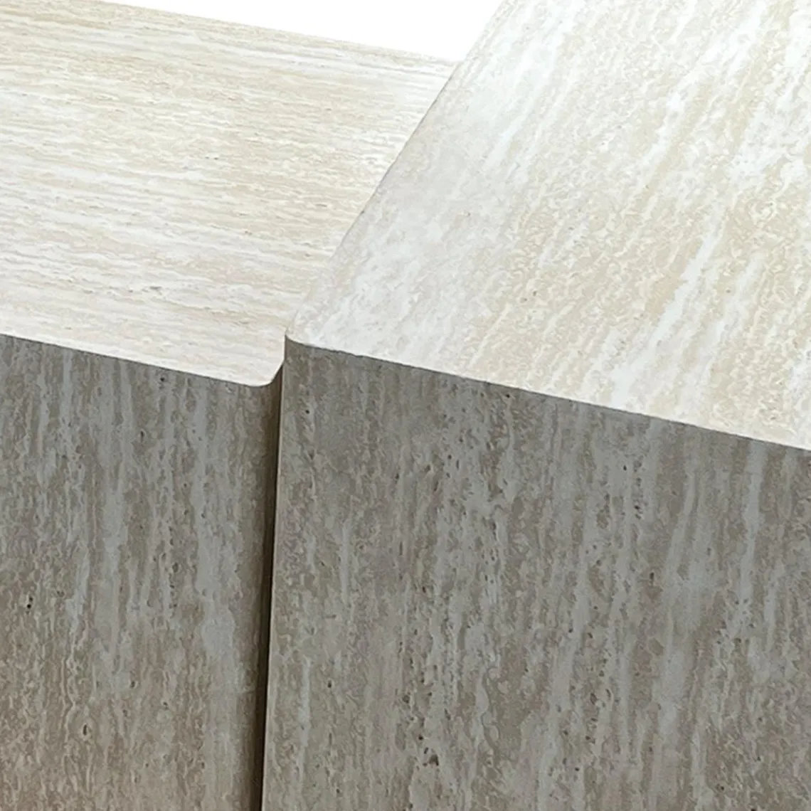 3S. x Home Lot de 3 tables basses Balkor Effet Travertin Beige Online