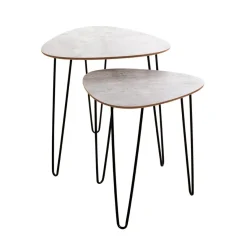 3S. x Home Lot de 2 tables d'appoint Discount