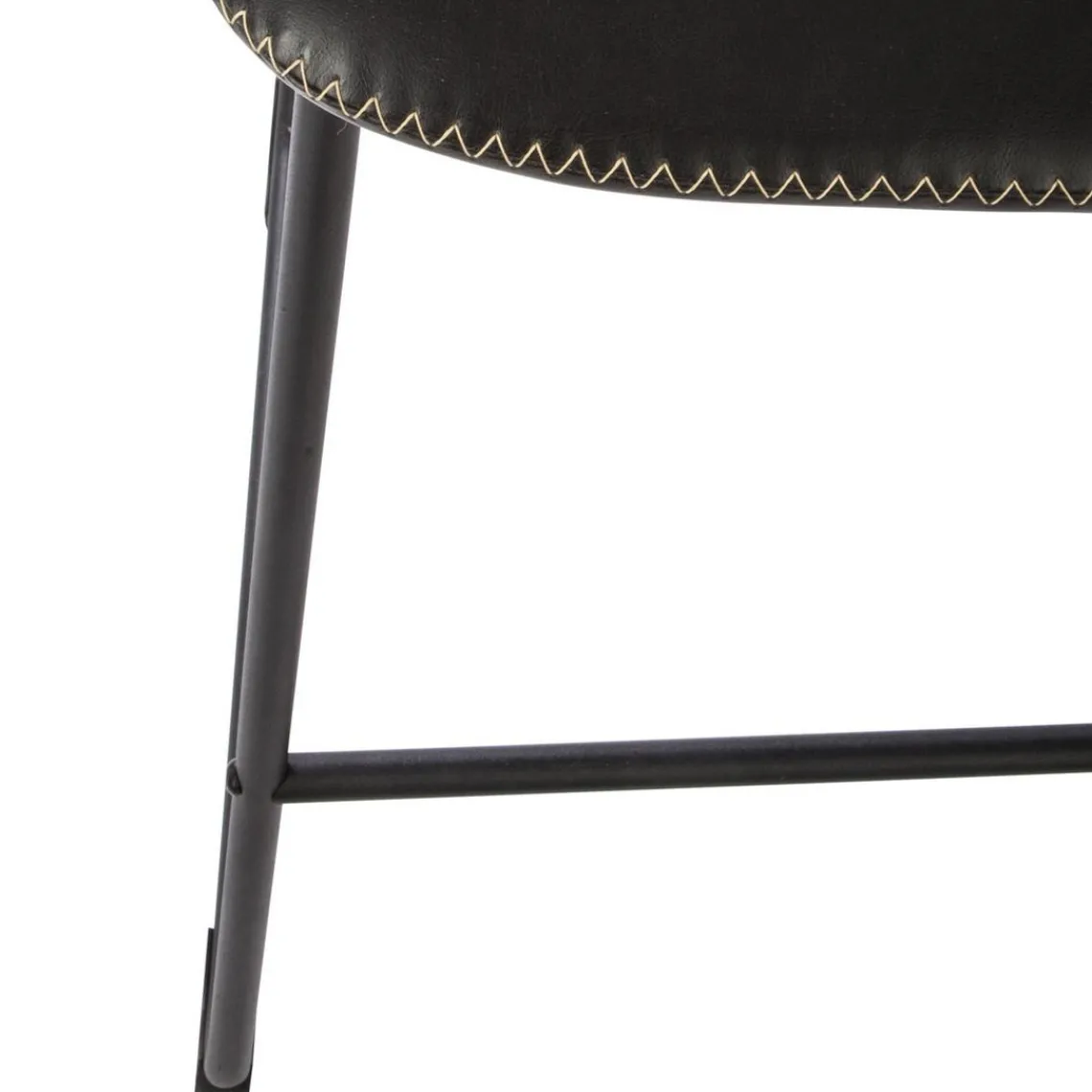 3S. x Home lot de 2 Tabouret de bar noir