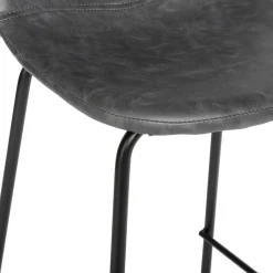 3S. x Home Lot de 2 tabourets de bar gris Clearance