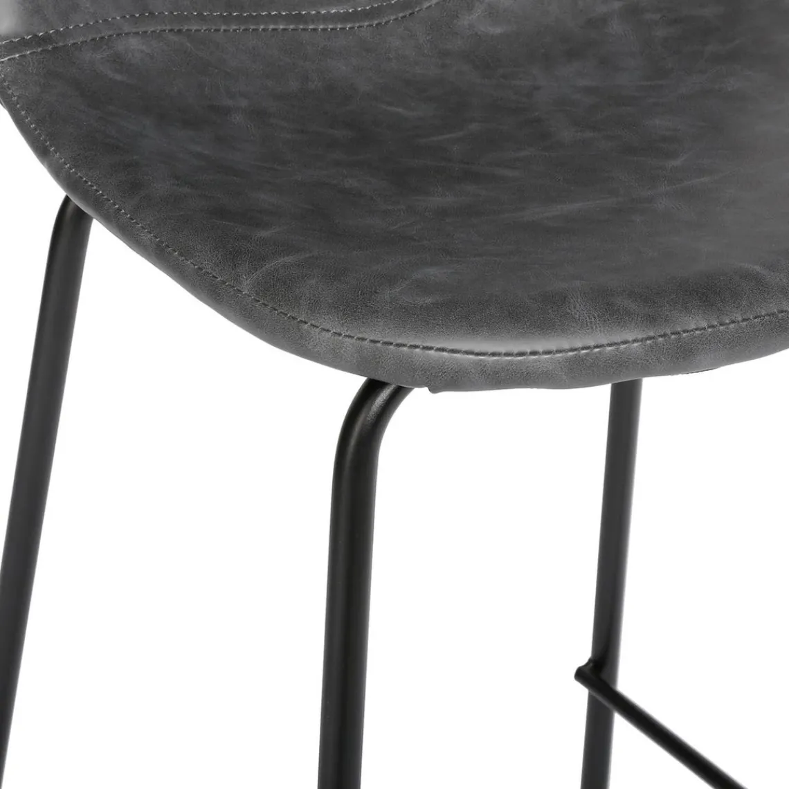 3S. x Home Lot de 2 tabourets de bar gris Clearance