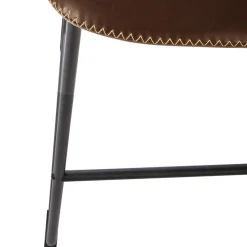 3S. x Home lot de 2 Tabourets de bar marron Best