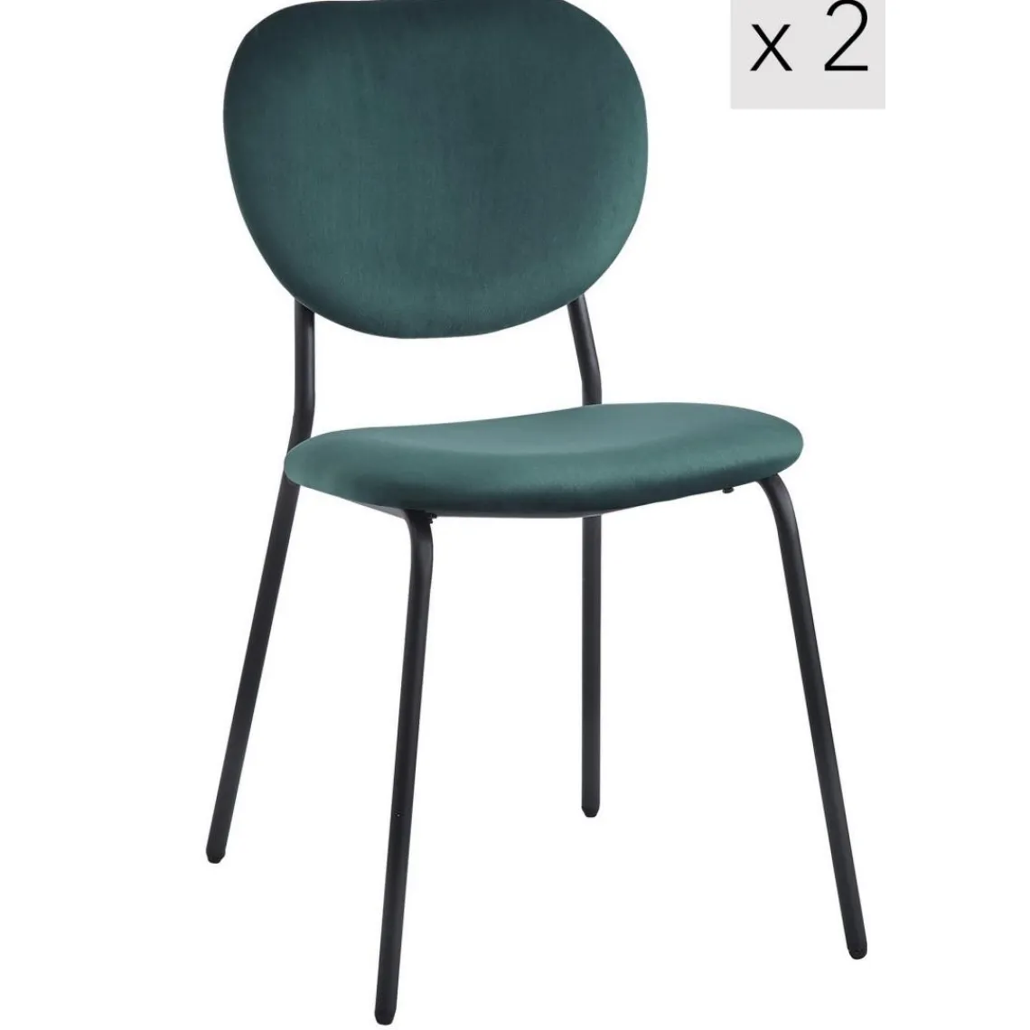 3S. x Home Lot de chaises SUZUKA avec son design scandinave vert New